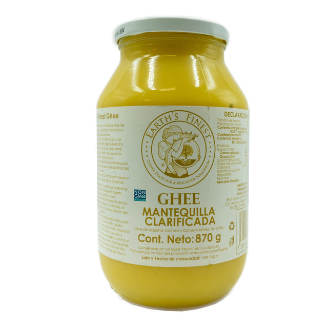 Ghee Mantequilla Clarificada  Earth's Finest (pz)