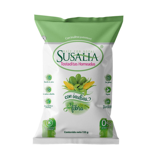 Baked Corn and Nopal Tortilla Chips Susalia (bag)
