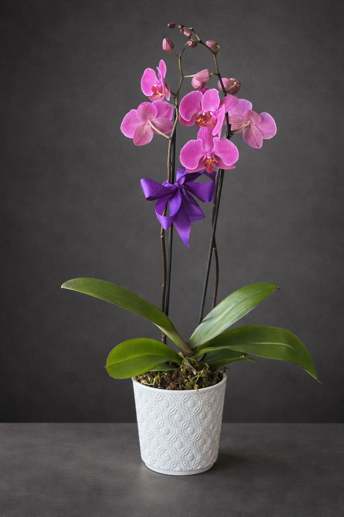 Orquídea Phalaenopsis (Color may vary according to availability) 