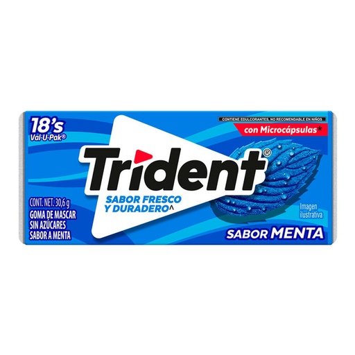 Goma De Mascar Menta Trident (pz)