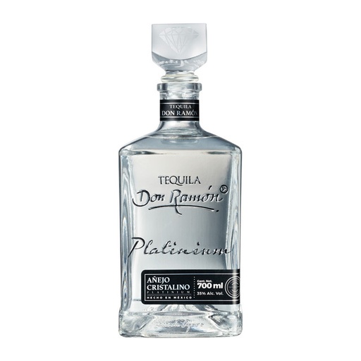 Tequila Cristalino Añejo Platino Don Ramón - (700 ml)