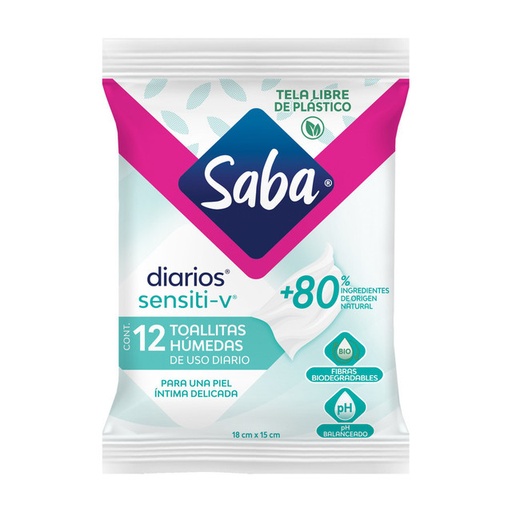 Saba Feminine Wet Wipes