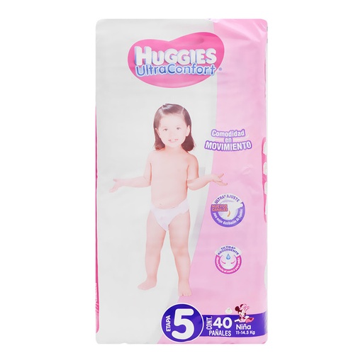 Huggies Ultraconfort Girl's Diaper T-5 (40pack)