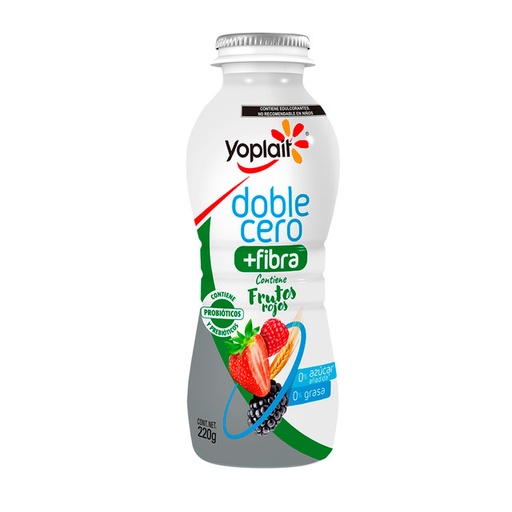 Yogurt Bebible Fibra Y Frutos Rojos 0% (pz)