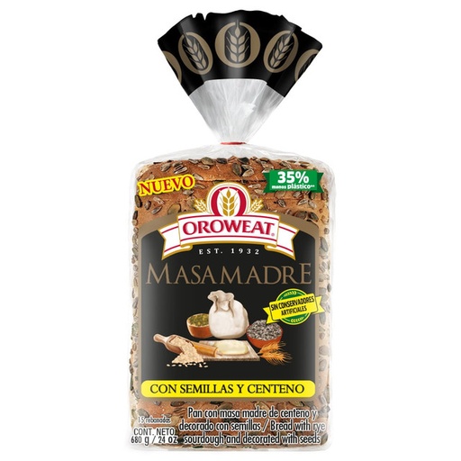 Bread with Seeds and Rye Orowheat (loaf)