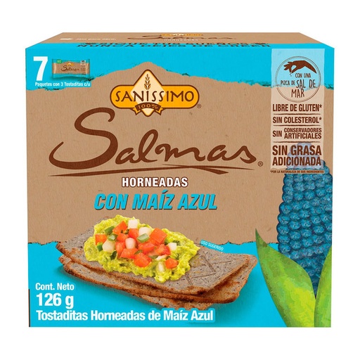 Baked Blue Corn Toasts Salmas
