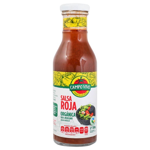 Salsa Roja Orgánica (380grs)